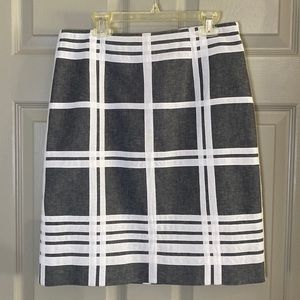 Worth linen blend skirt